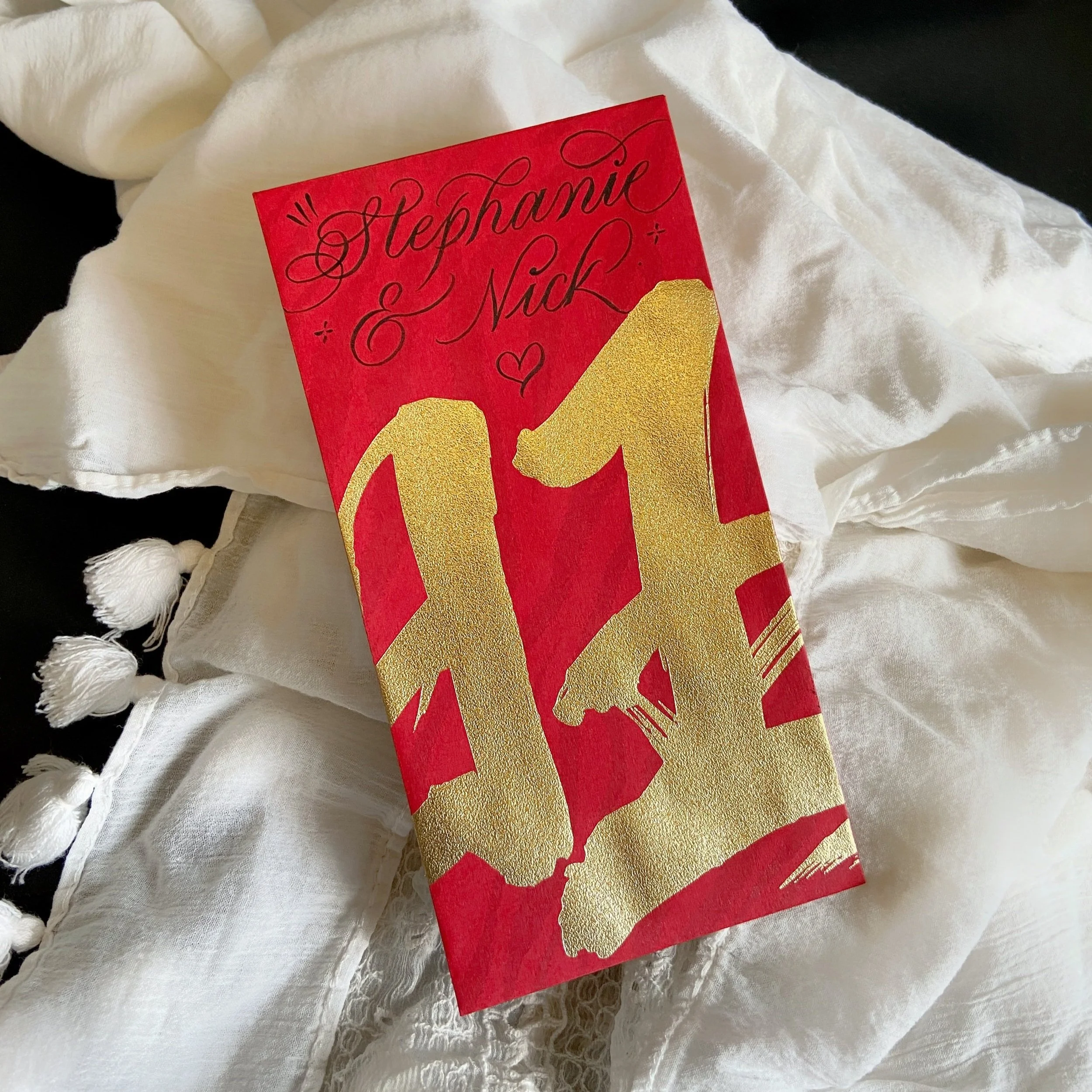 Chinese New Year Red Packet Calligraphy Personalisation