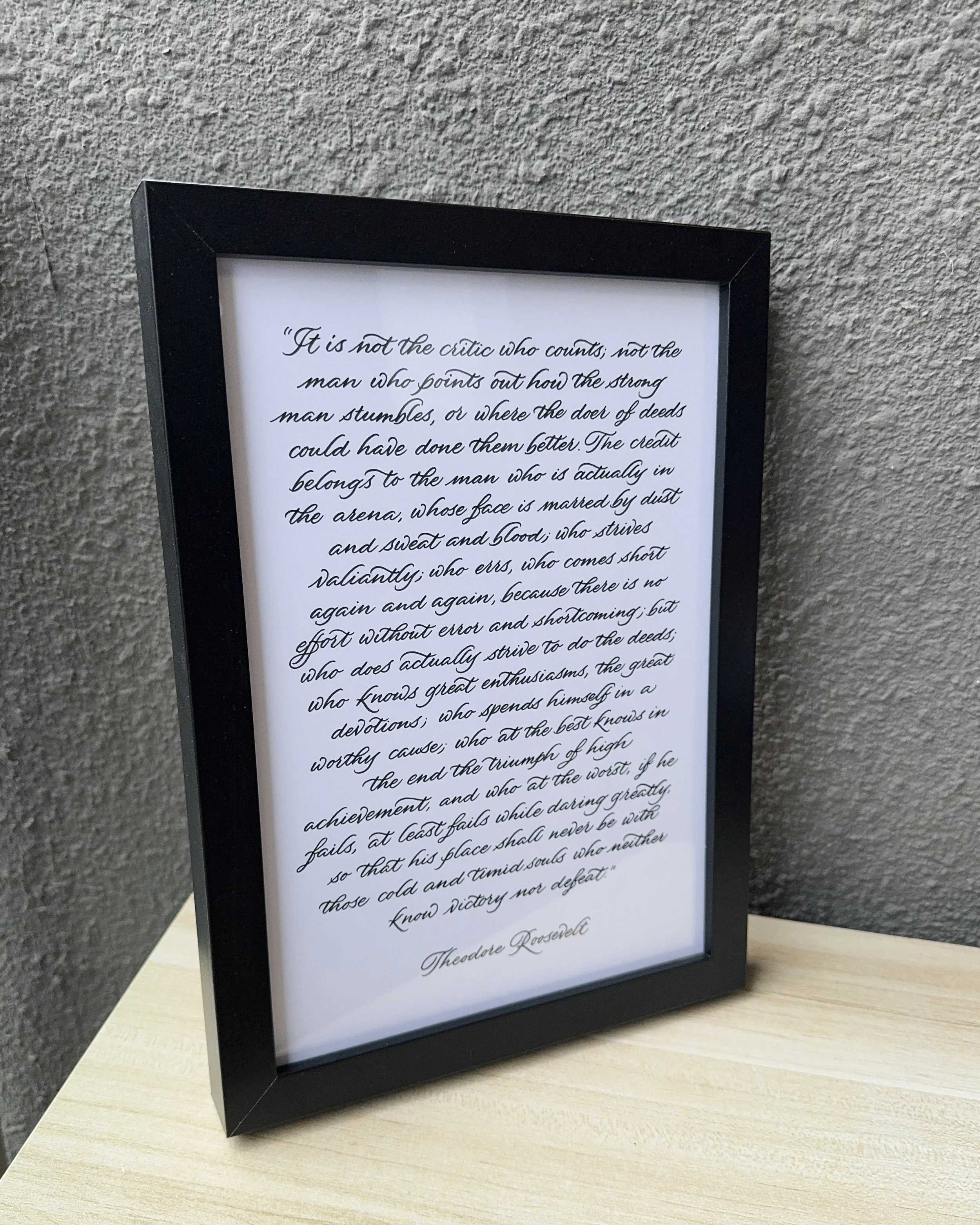Theodore Roosevelt Custom Calligraphy Art.jpg