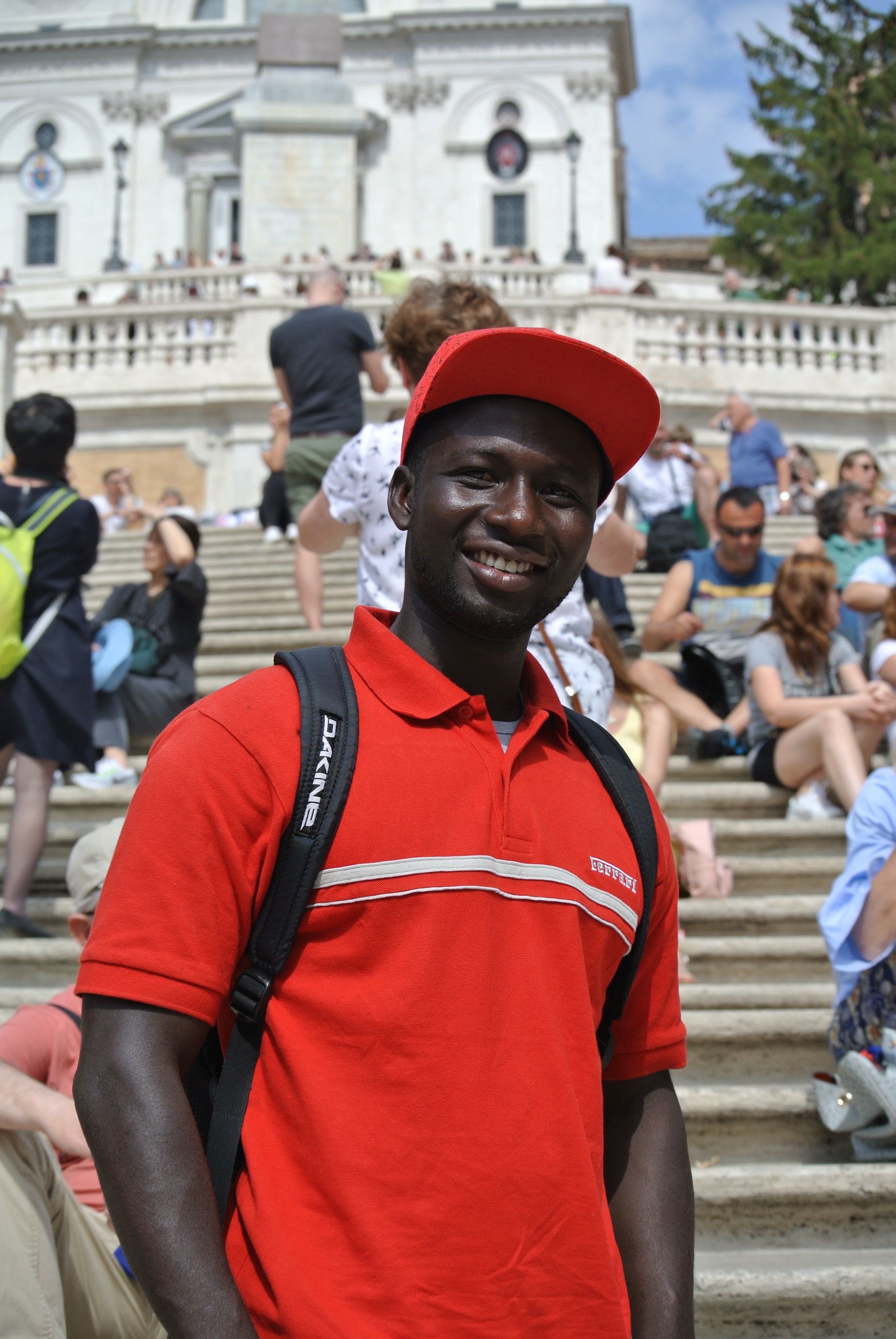  At the Spanish Steps in central Rome, May 2017. 