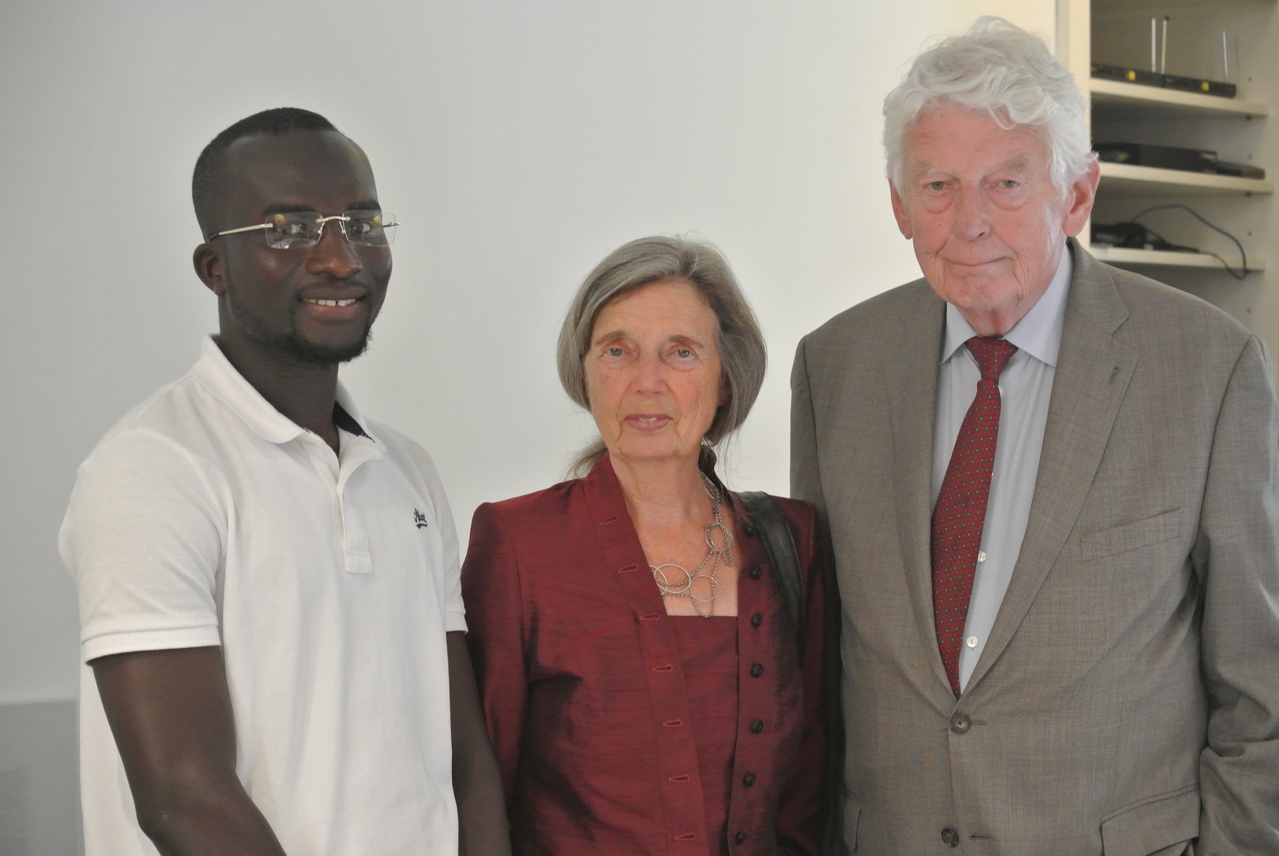  Bakary, Rita Roukema, and Willem Kok, former Prime Minister of The Netherlands. The Embassy of Switzerland, Rome. 11 June 2018. 