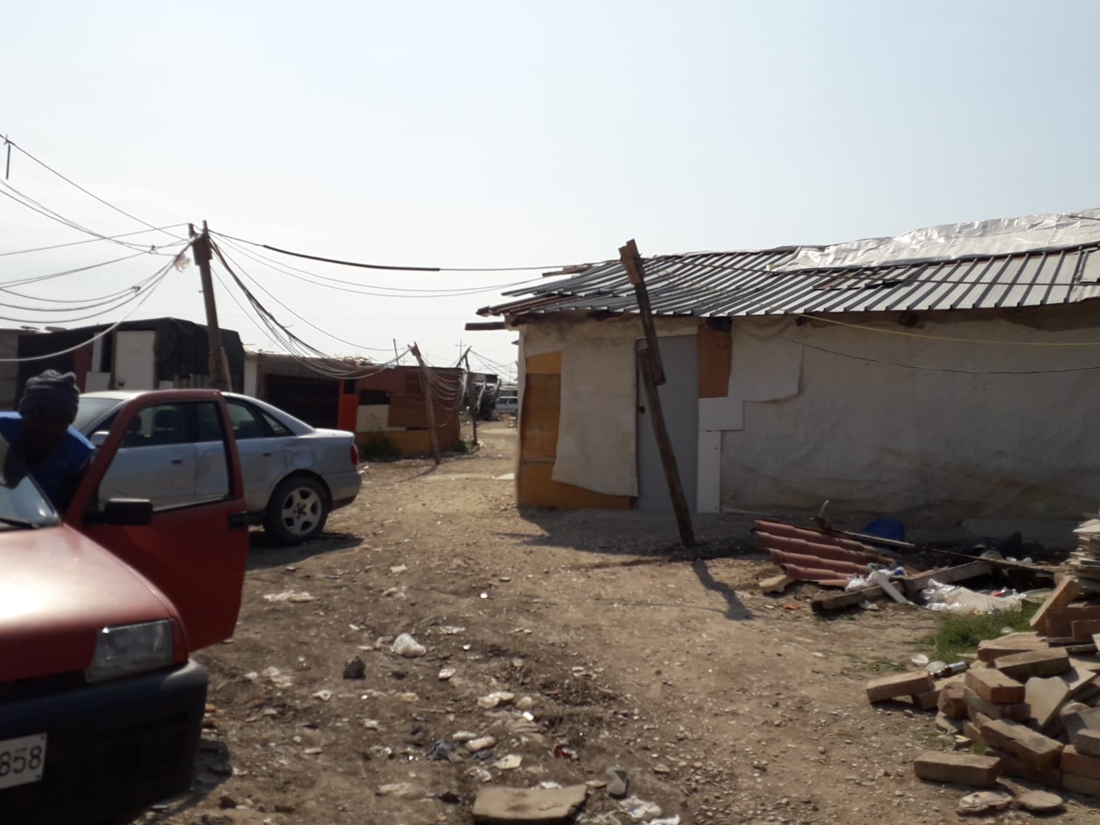   The shantytown near the Foggia housing camp where Alagie’s friend was stabbed to death; July, 2018. © Pamela Kerpius  