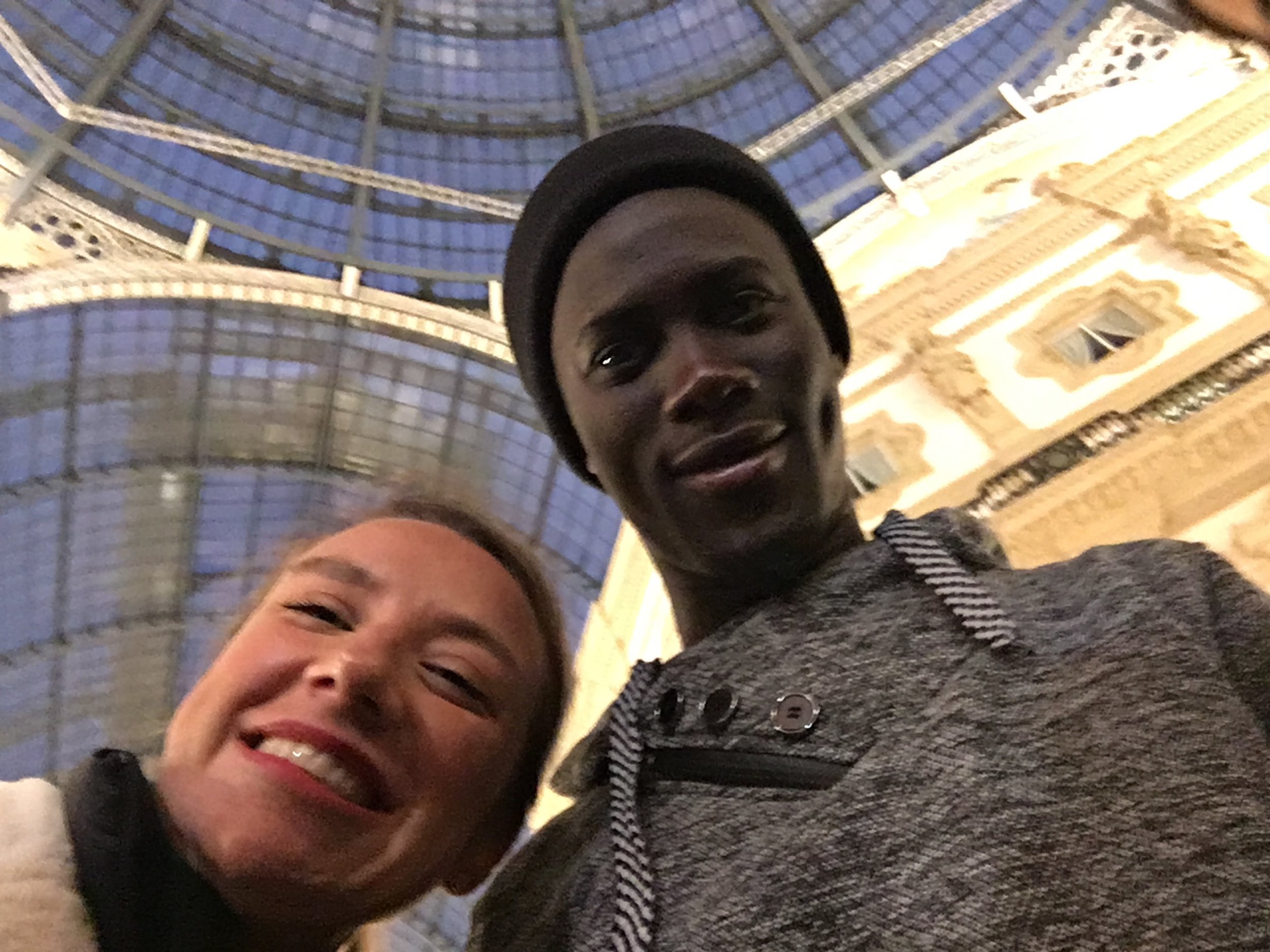 Selfie with the author, in Milan, November 2017. Milan, Italy. © Pamela Kerpius