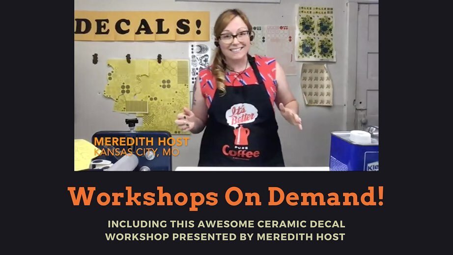 Want to increase your ceramics skills this summer while fitting things into your schedule? Check out our archive of on-demand workshop recordings. Slide to see a preview of really great workshops from artist presenters like @meredithhost! 
Follow the