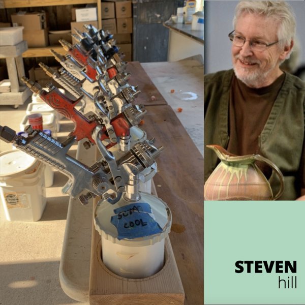 INTRODUCTION TO SPRAYING GLAZES: ATMOSPHERIC EFFECTS FOR ELECTRIC FIRING WITH STEVEN HILL