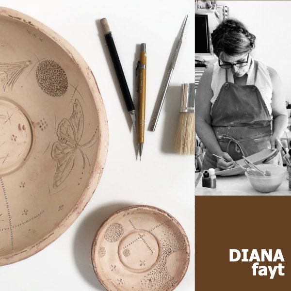 Texture &amp; Press: Carved Bisque Molds with Diana Fayt