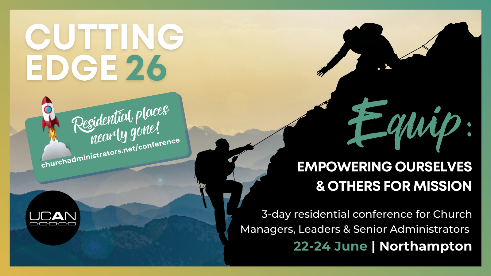 Cutting Edge 2026 Residential Conference - Last Few Residential Places Available!