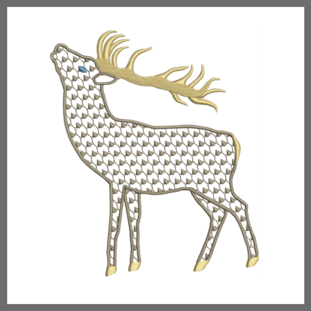 Chic Stag for Embroidery