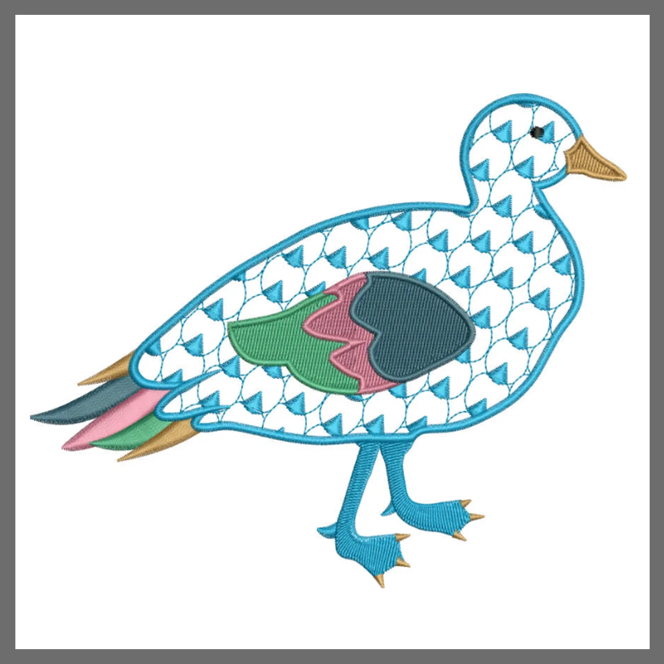 Chic Duck for Embroidery