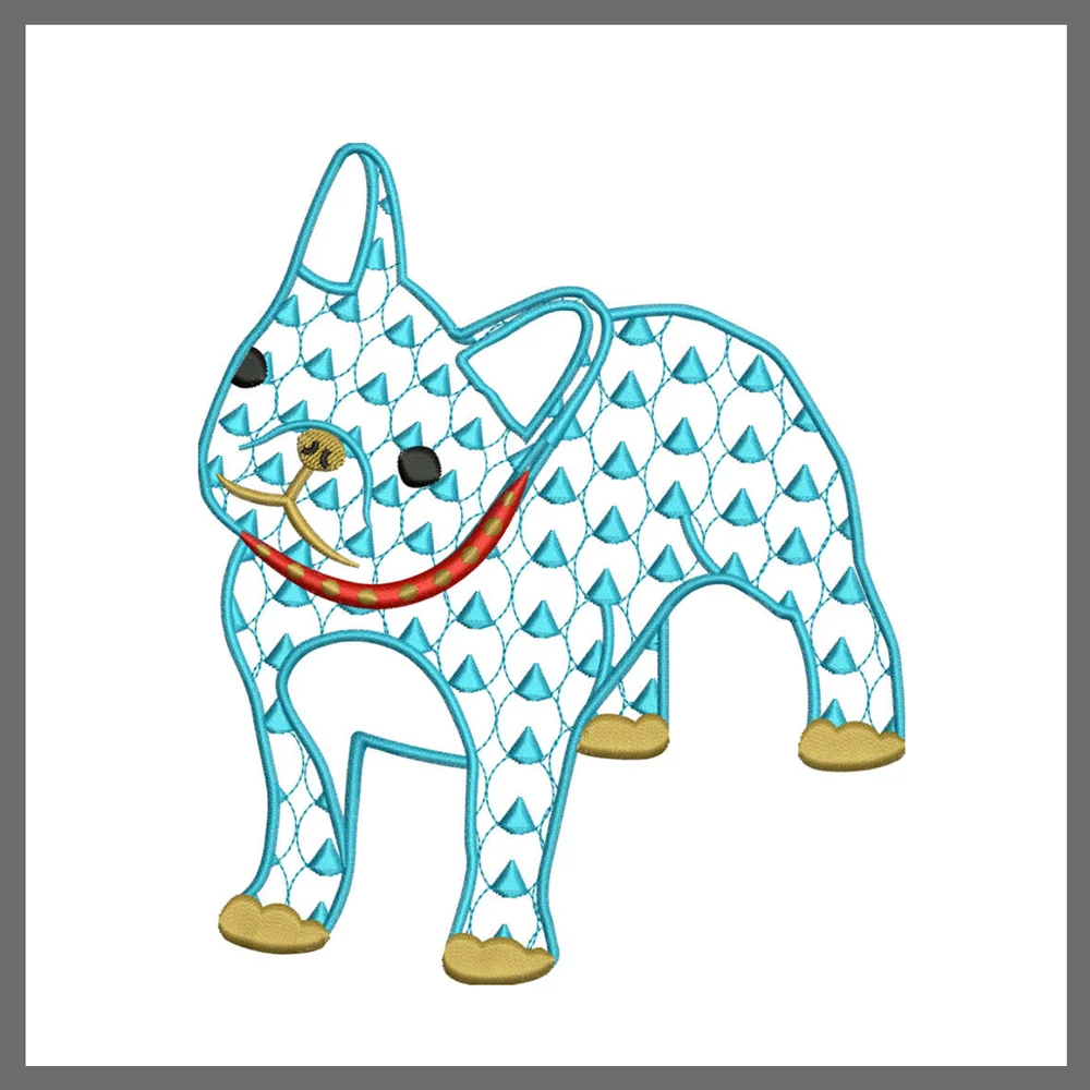 Chic Frenchie for Embroidery