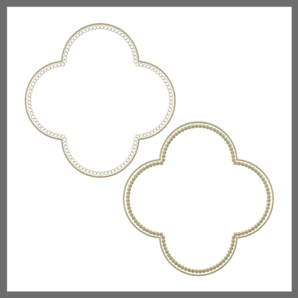 Quatrefoils 1 & 2 for Embroidery