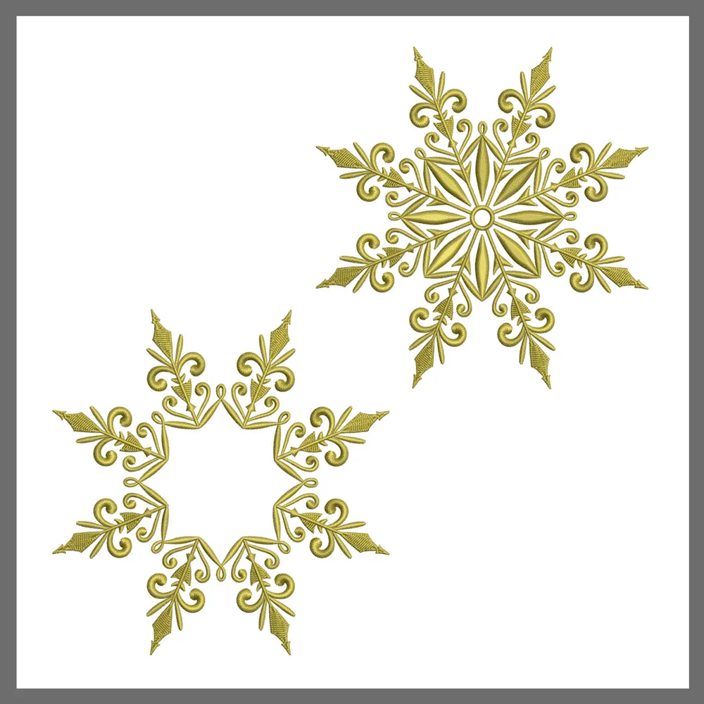 Aspen Snowflakes for Embroidery