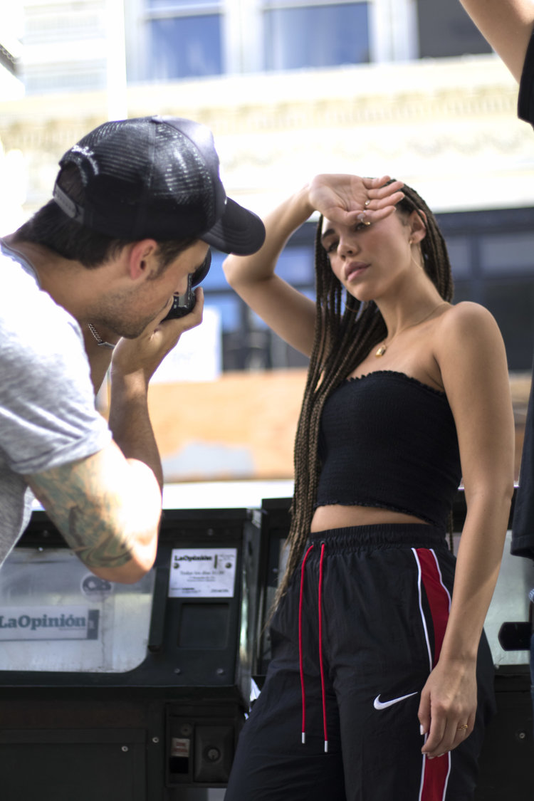  behind the scenes for  Darling  x  Nike .  head photographer:  Justin Wilczynski . 