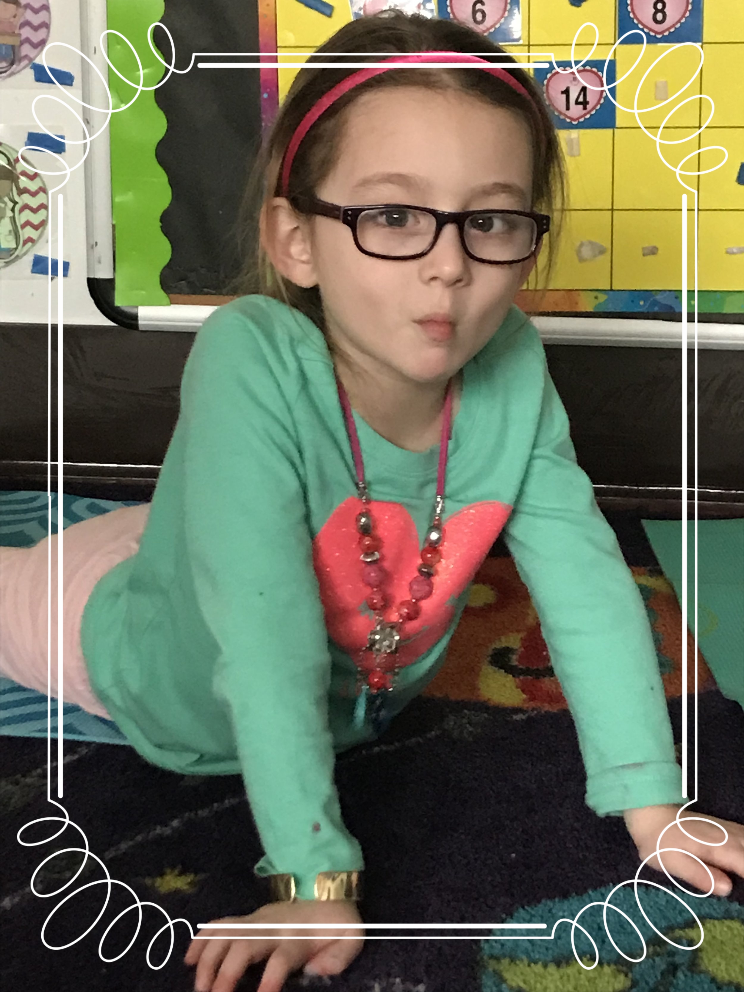 being silly.