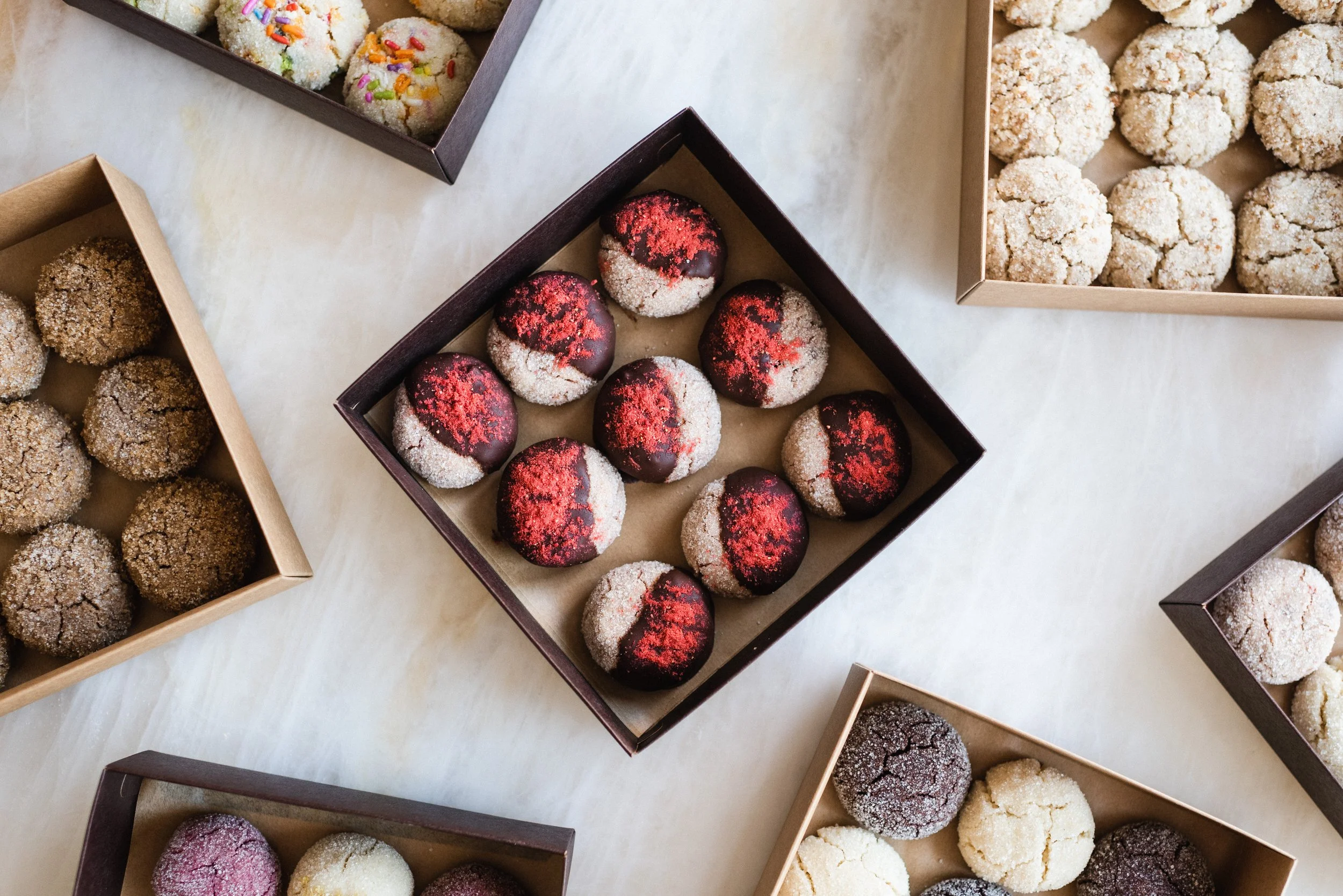 Chocolate Covered Strawberry Macaron