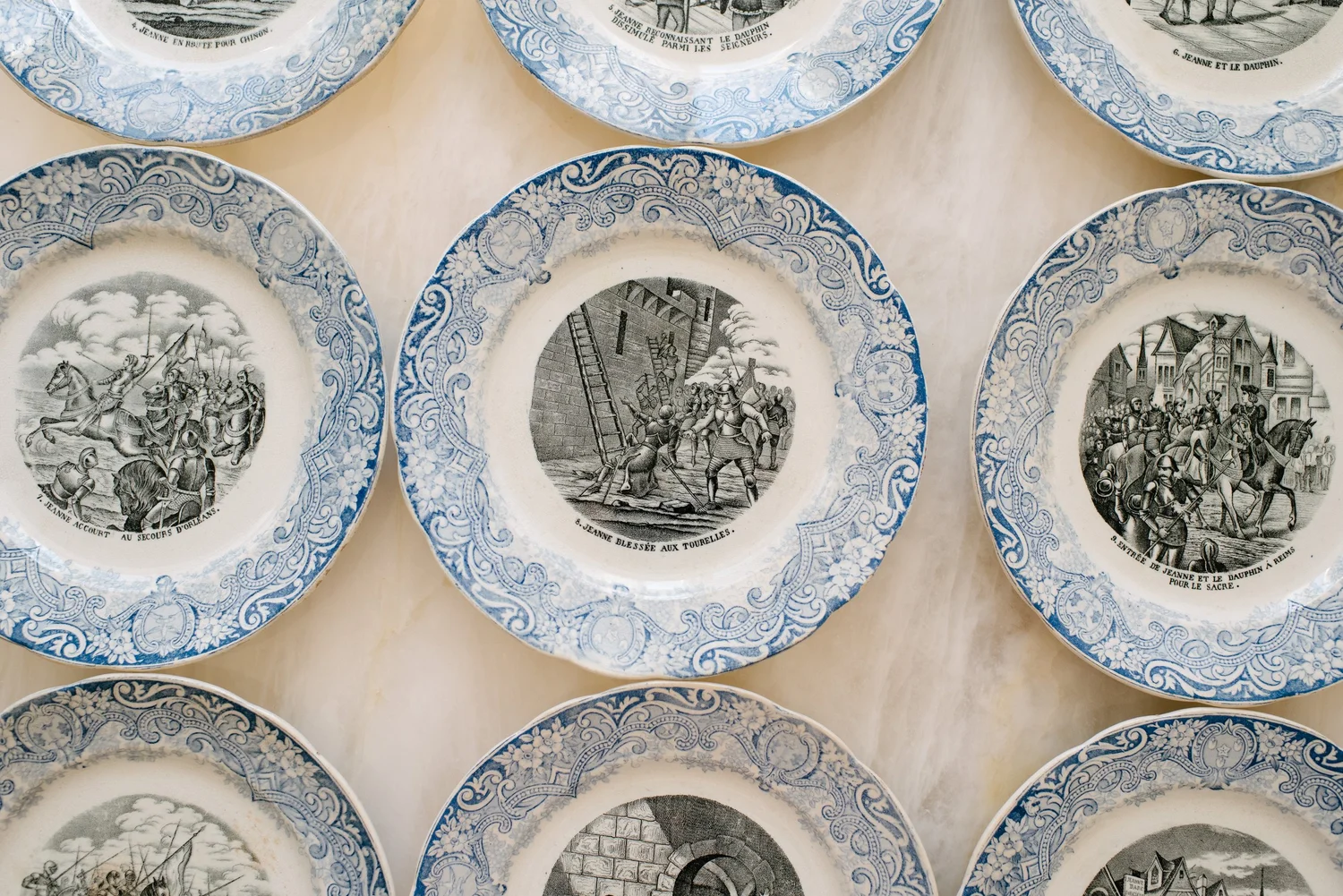 French Terre de Fer Style Plates | Authentic French Antiques