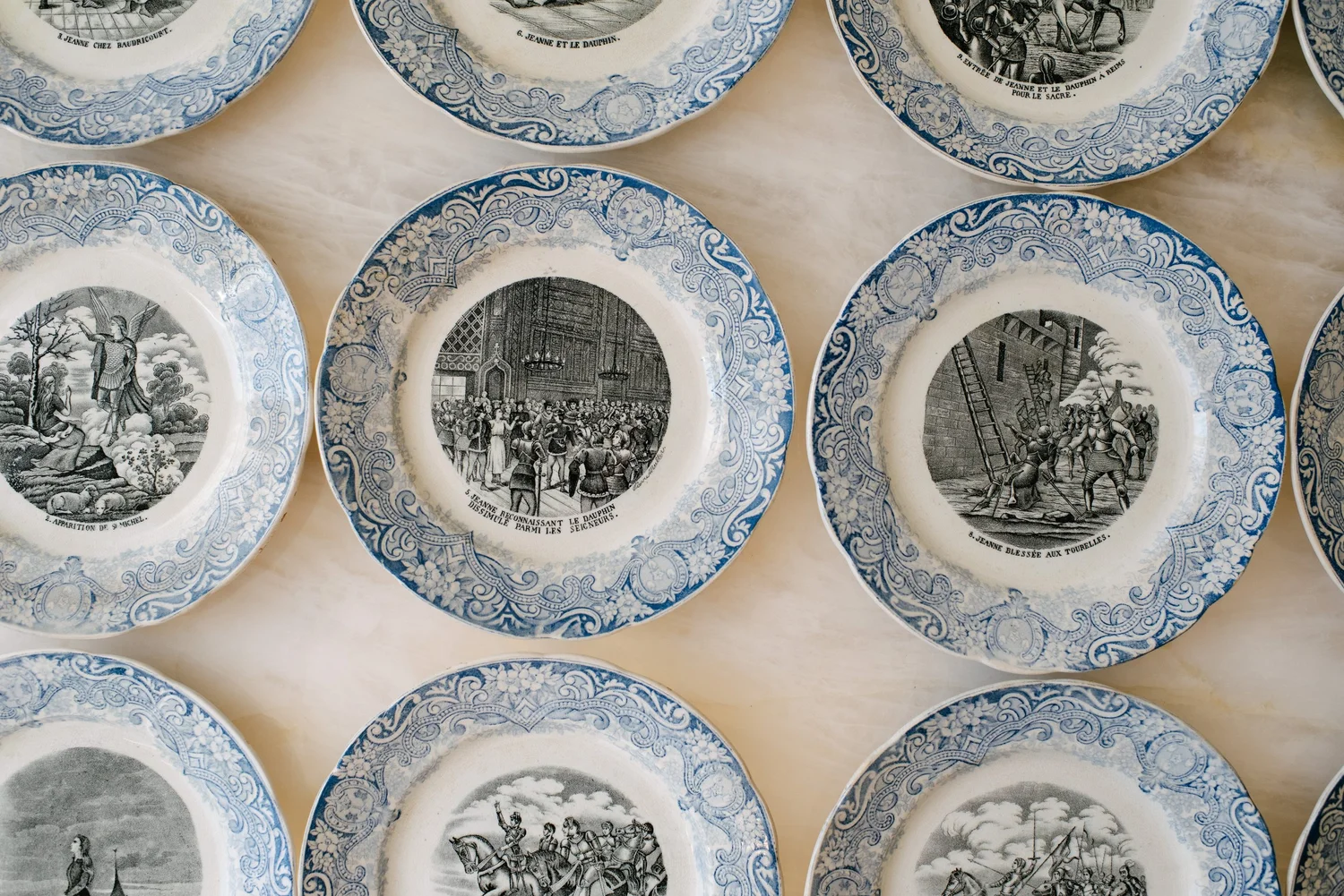 French Terre de Fer Style Plates | Authentic French Antiques