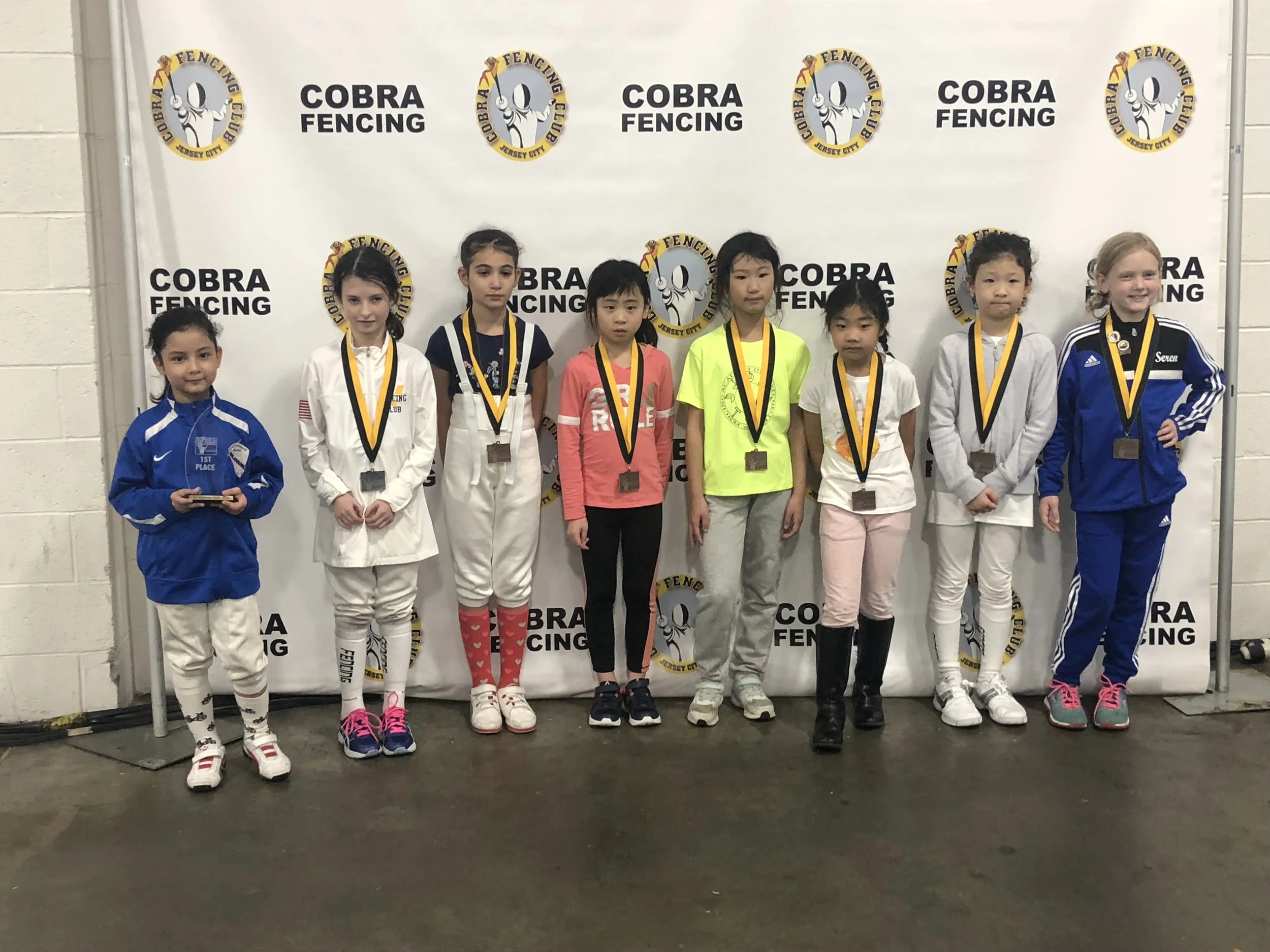 SYC Y8 women’s foil Emily Cascone 1st place November 25th 2018