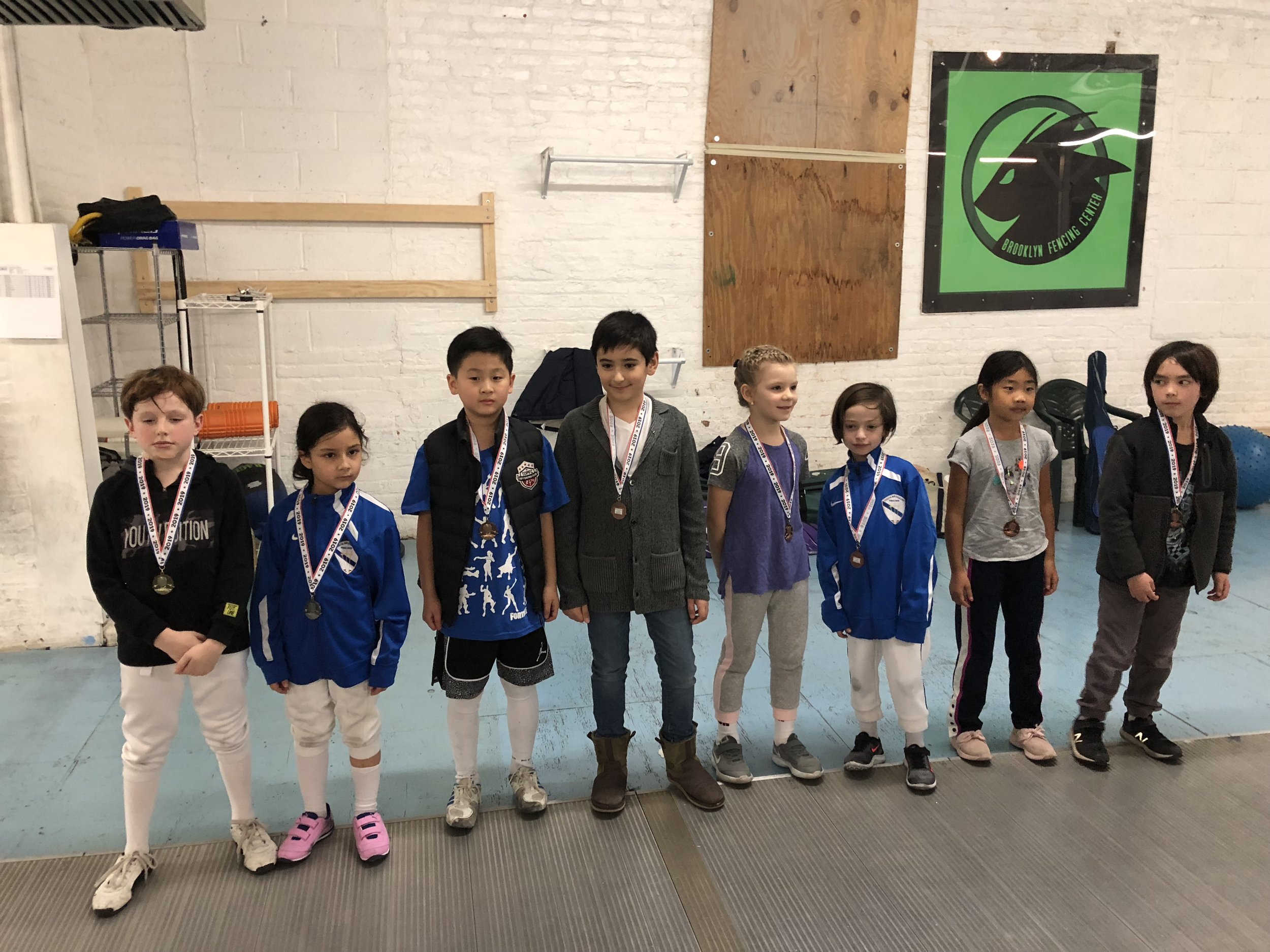 Brooklyn Youth Tournament Emily Cascone 2nd place Y8 mixed Julien Taber 7th place Y8 mixed January 13th 2019