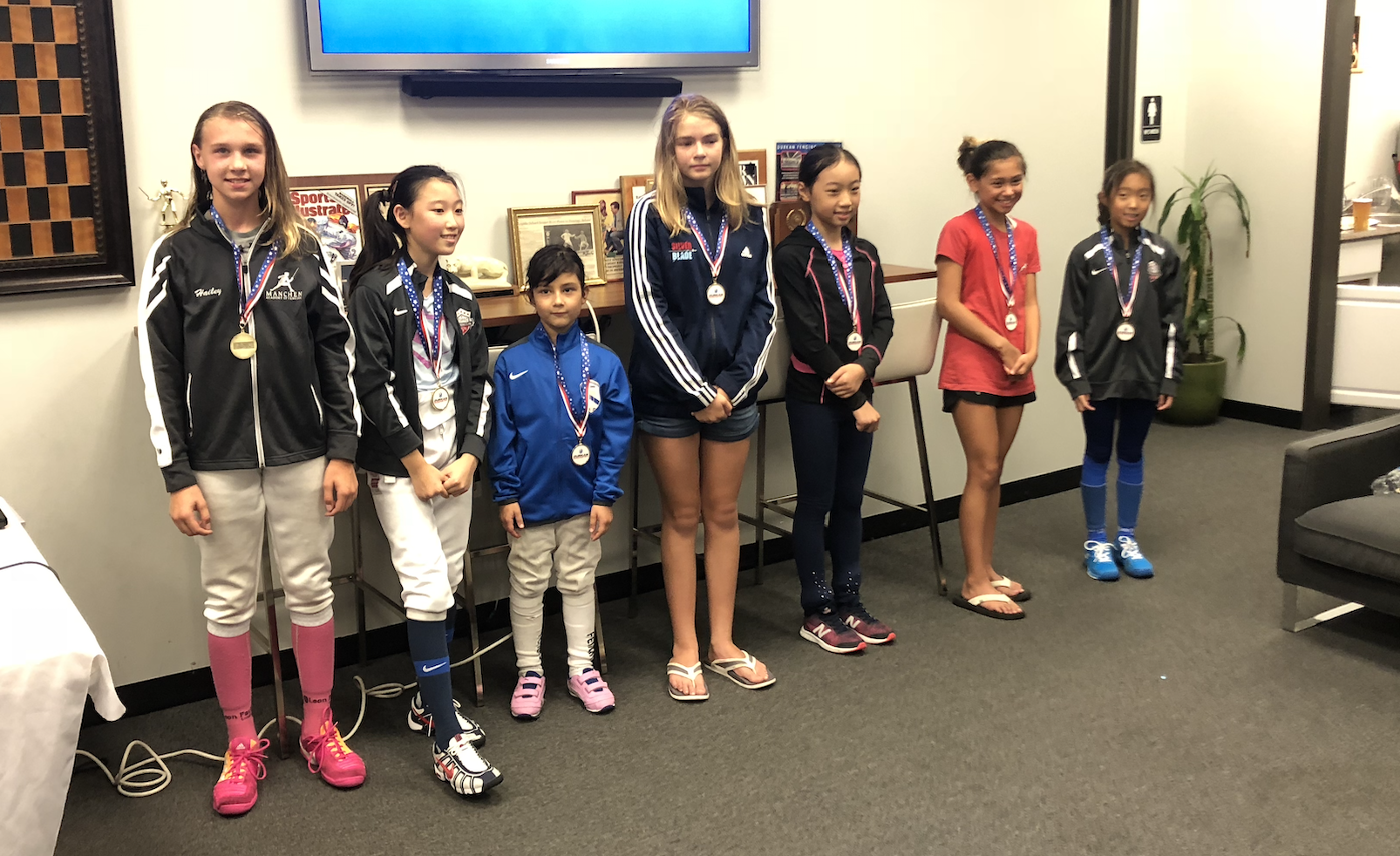 Durkan Fencing Academy RYC Emily Cascone 3rd place Y12 Womens Foil August 18th 2019