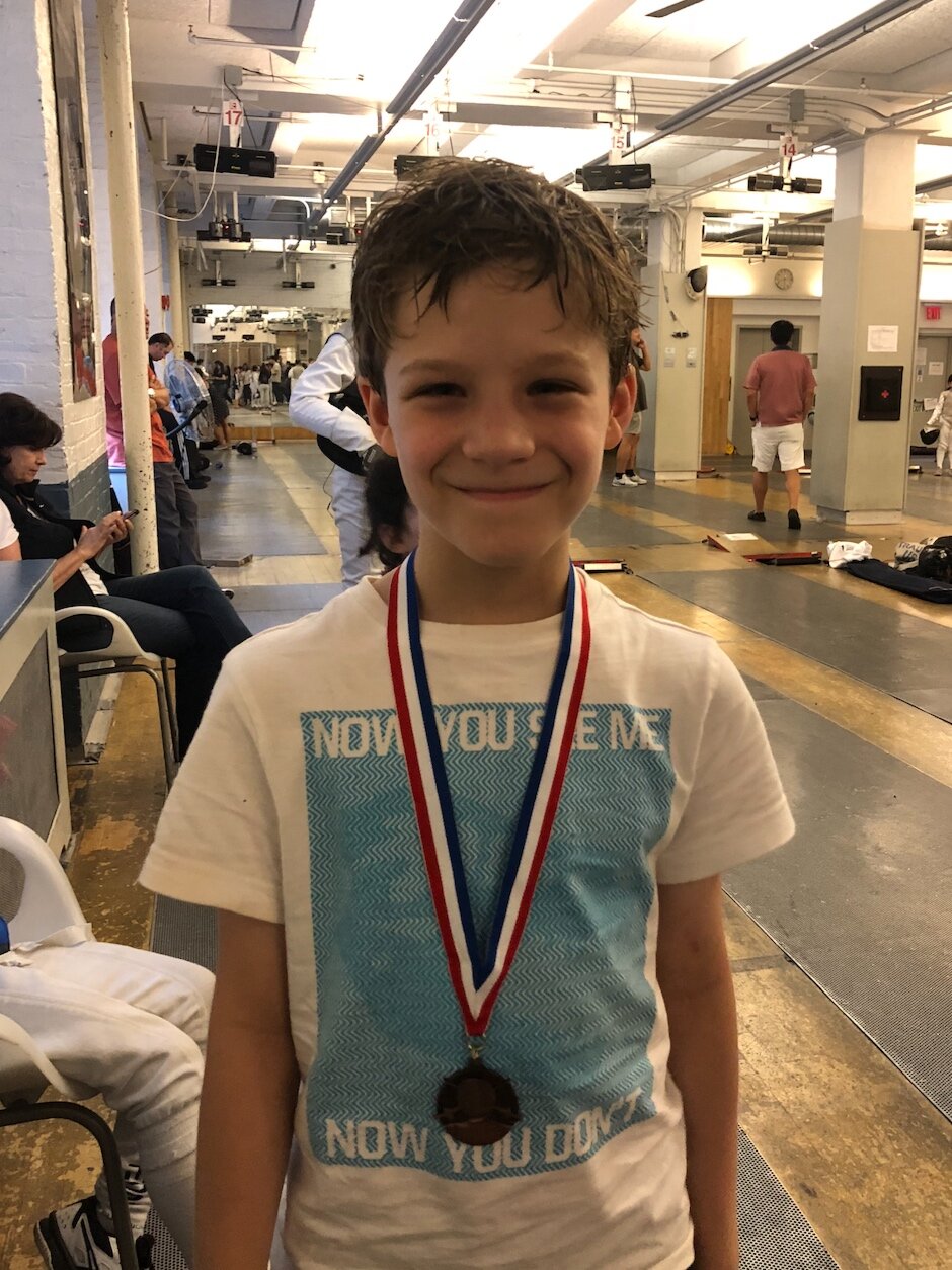 FC Youth Tournament Henry Woodcock 8th place Y12 mens foil September 22nd 2019