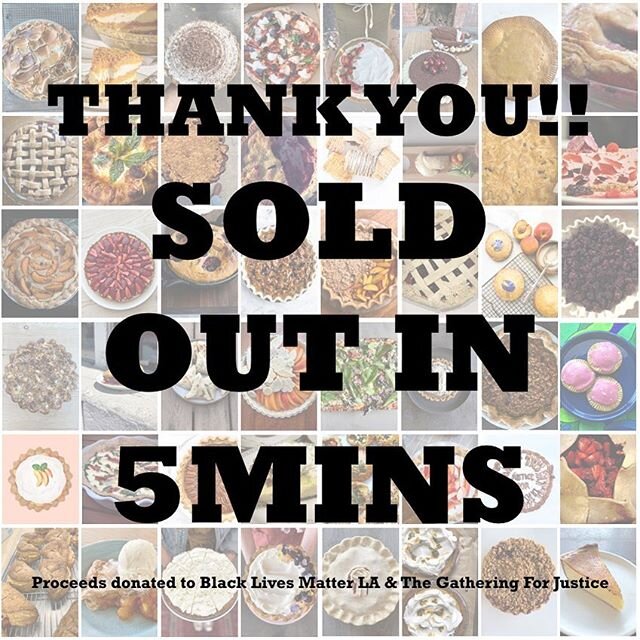 Wow. LA.... you ROCK!!! We sold out in 5 minutes because everyone believed in us and the important work @blmlosangeles  @gather4justice is hard at work doing!! Thank you thank you for your support and love!!! We&rsquo;re sorry for those who didn&rsqu