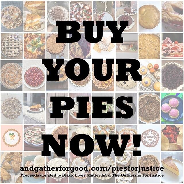 IT&rsquo;S PIE TIME! Head to the link in our profile to buy your pies!!! Limited quantities so act fast! Your pie is not reserved until you complete your order! #juneteenth #piesforjustice #blacklivesmatter