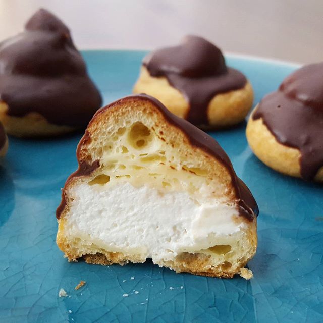 Are you ready for some beautiful, delicious cream puffs? Who am I kidding, of course you are! Try out our latest recipe at thetoastedalmond.com! #creampuff #profiterole #dessert #yumm