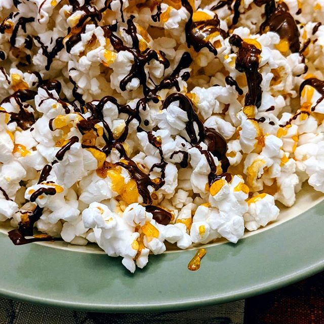 Chocolate and caramel and popcorn! How could you go wrong? Try out our recipe at thetoastedalmond.com!
