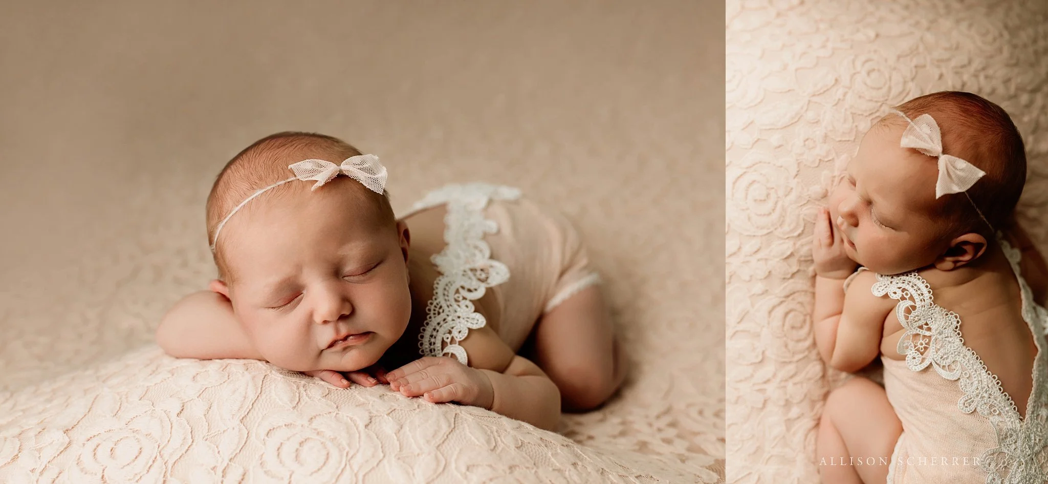 Baby Navy sleeping during relaxed lifestyle newborn session in northern Colorado