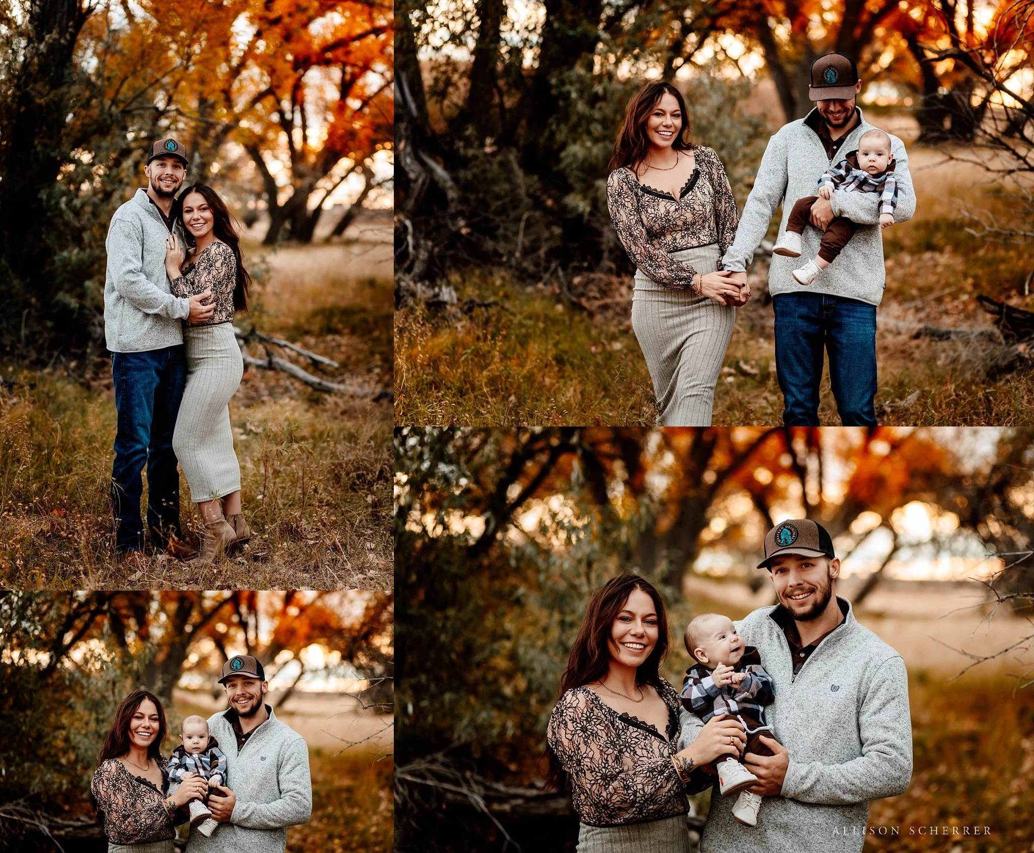 Rural eastern Colorado photographer capturing family in autumn color