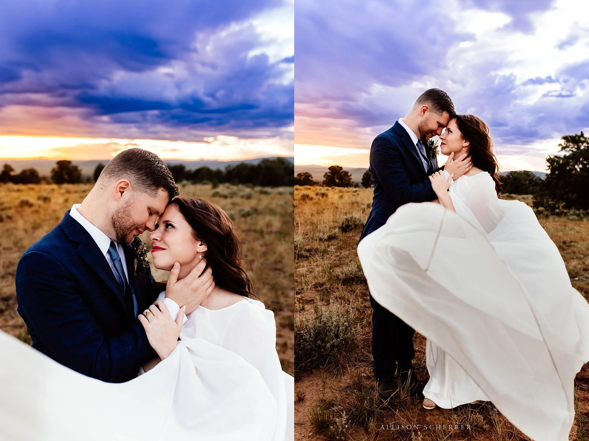 New Mexico desert sunset wedding portraits”“New Mexico desert sunset wedding portraits