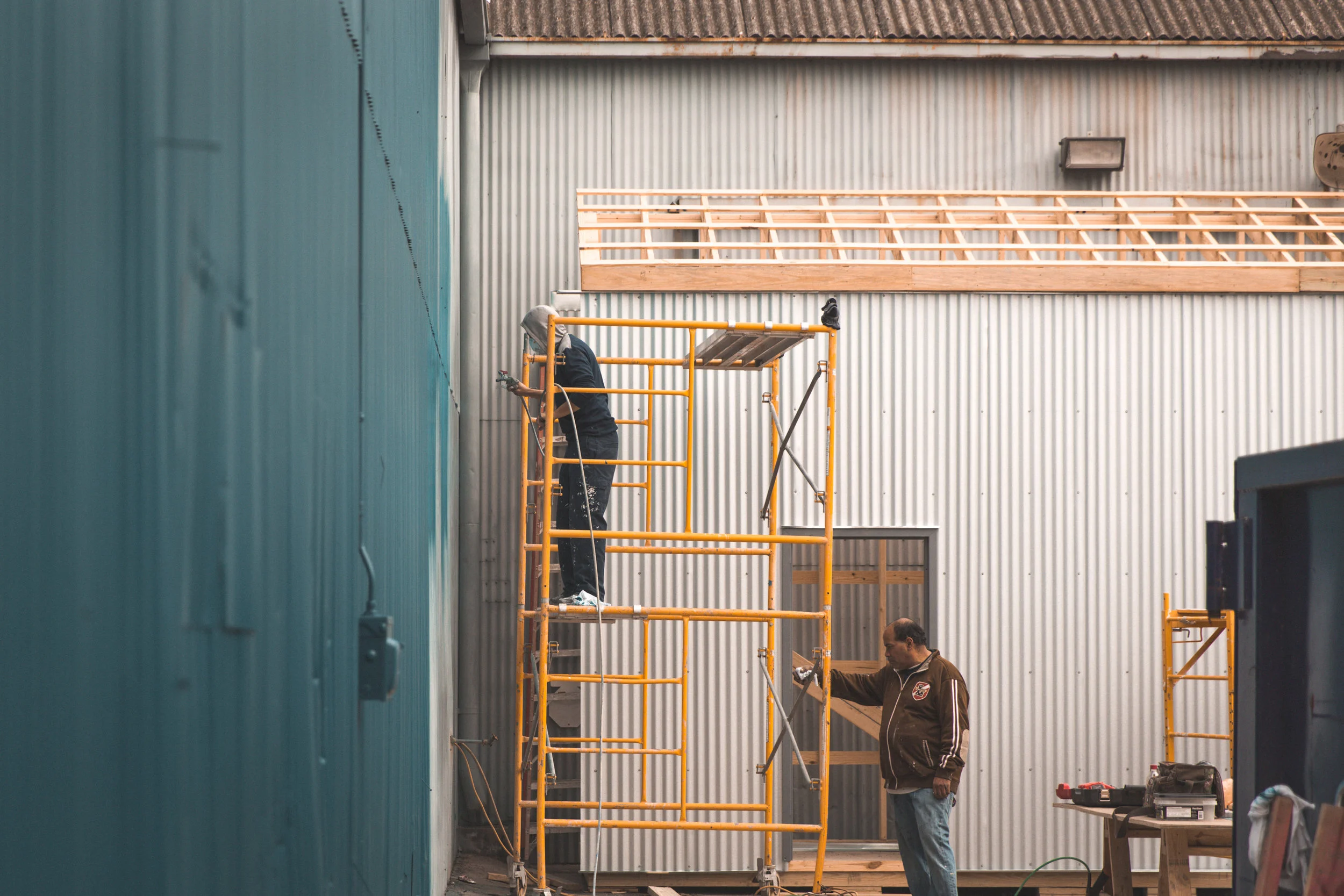Miel Brewery_Under Construction_Painting Building_1.jpg