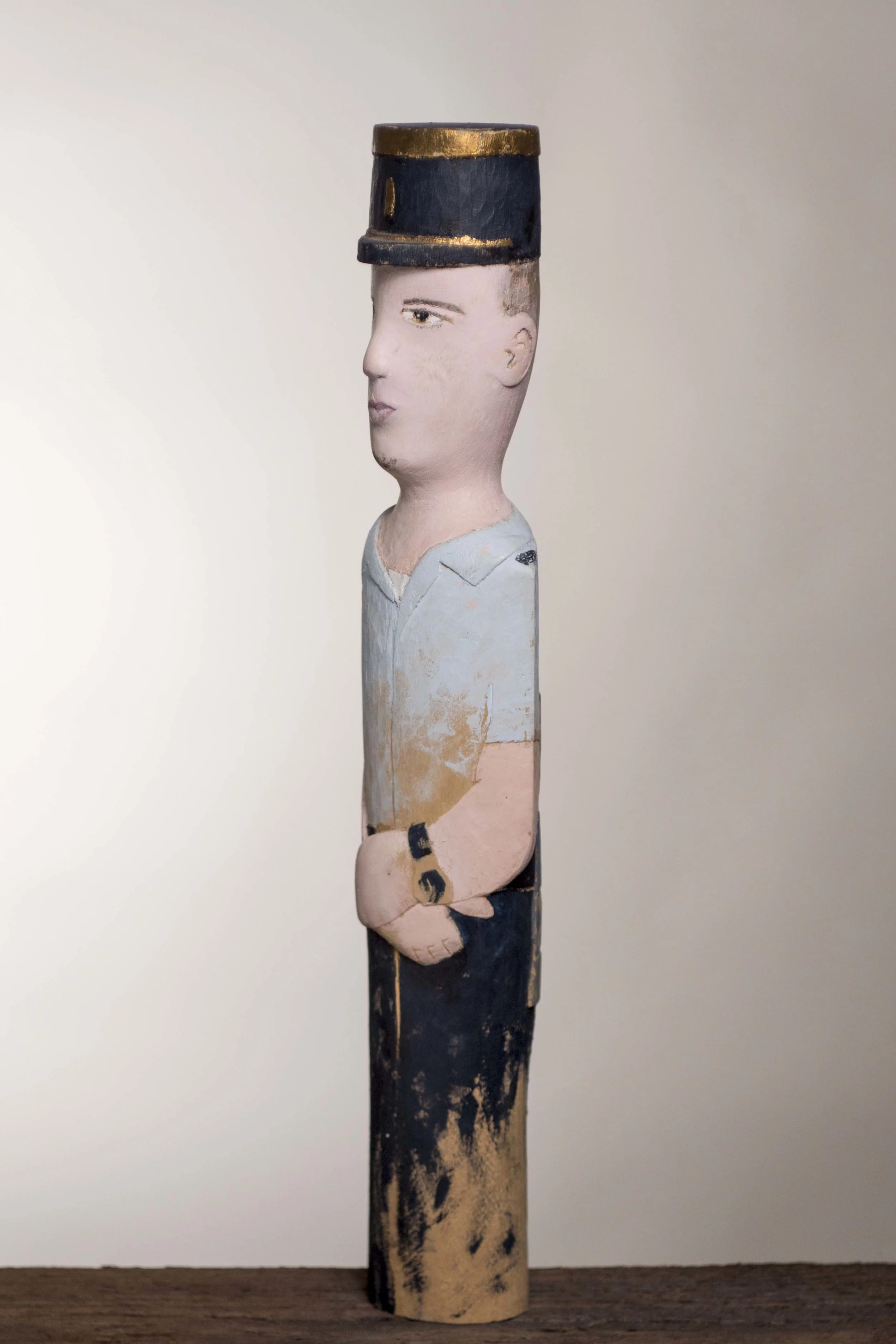 Gendarme sculpture left quarter view