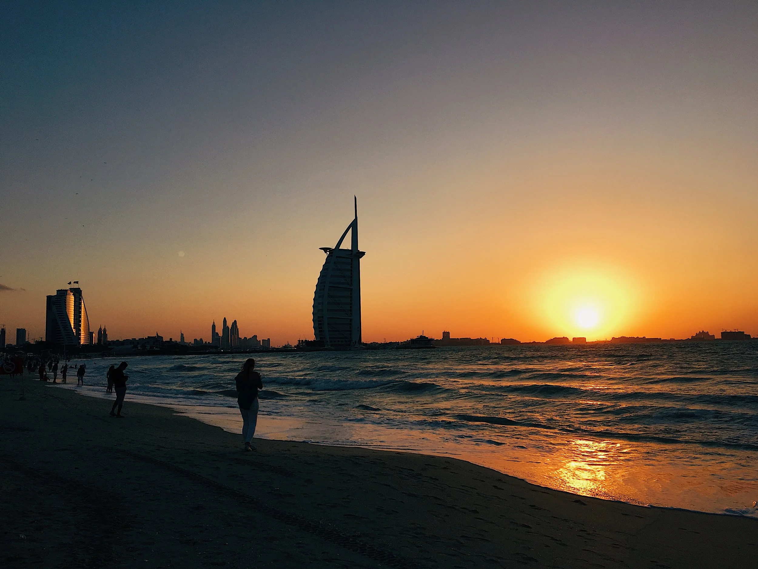 Sunsets at the Burj Al Arab