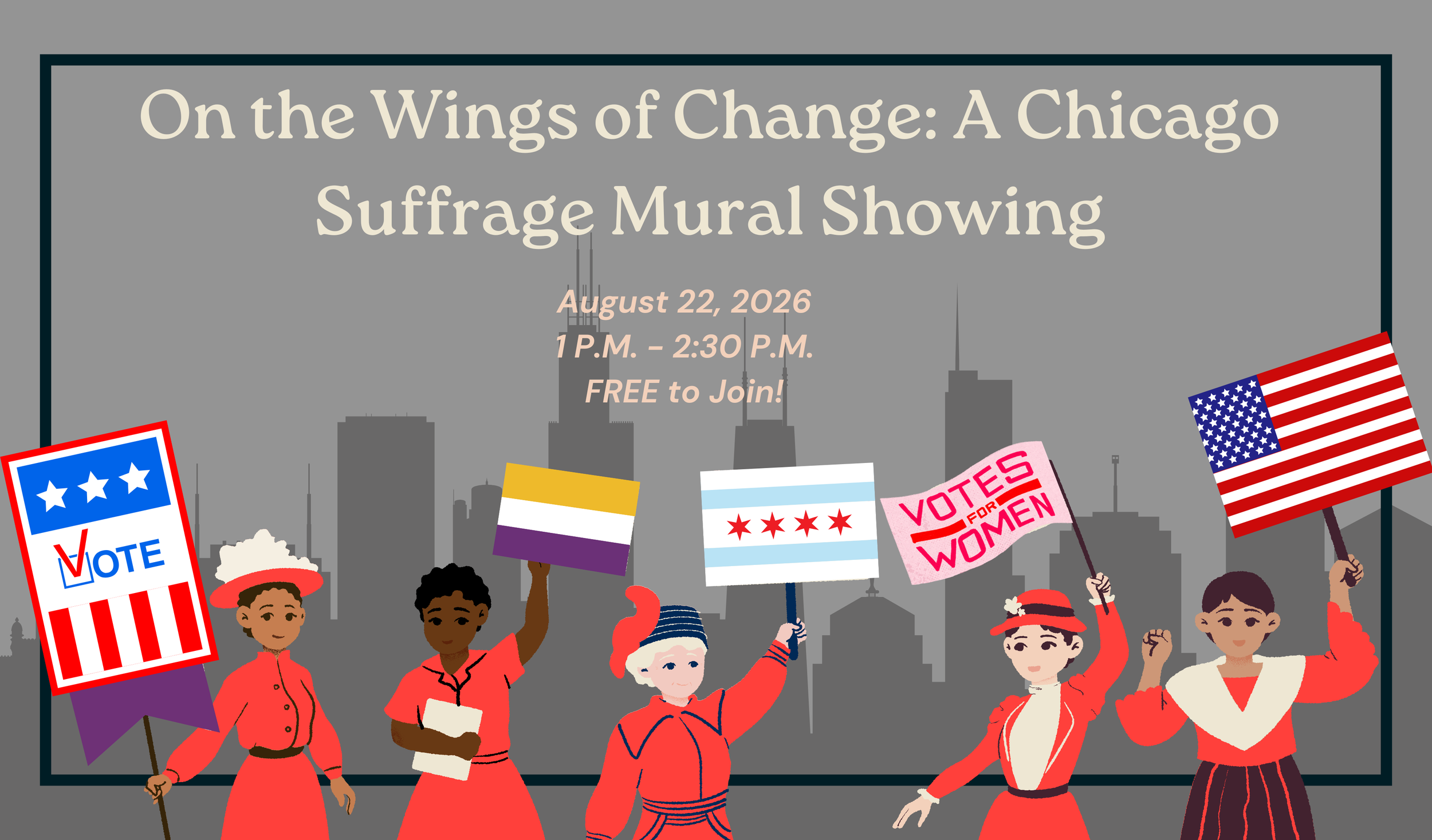 On the Wings of Change: A Chicago Suffrage Mural Showing