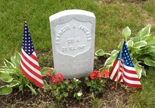 Military Memorials in Lombard Cemetery