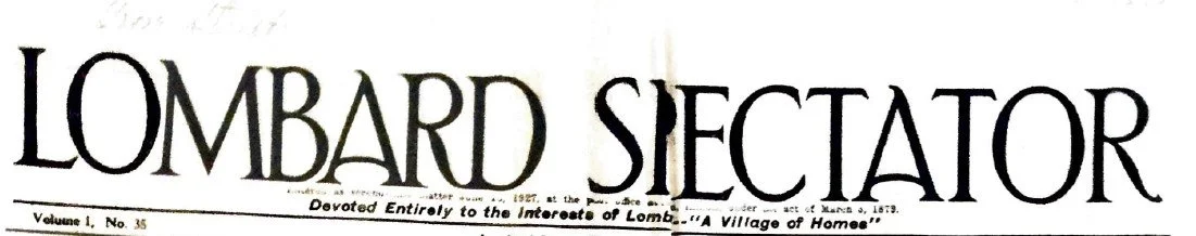 Lombard Historical Newspapers Lombard Historical Society