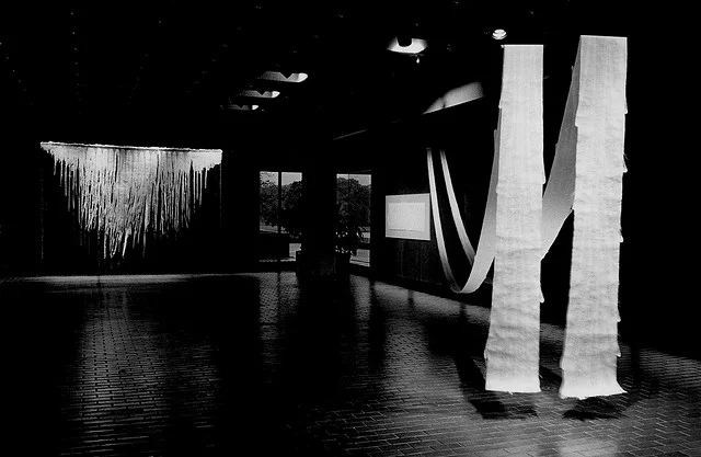 Squibb Gallery,WIND FEATHERS, TAMA RIVER-EARLY MORNING, LONG WAVES – 1984