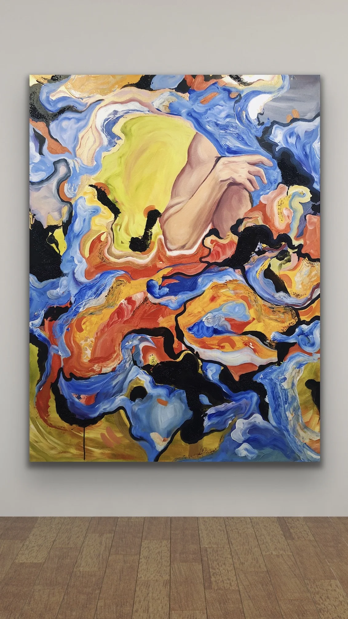 SISTINE II, 36x48”, Acrylic on Canvas, Finished 2018 by Allison Thompson