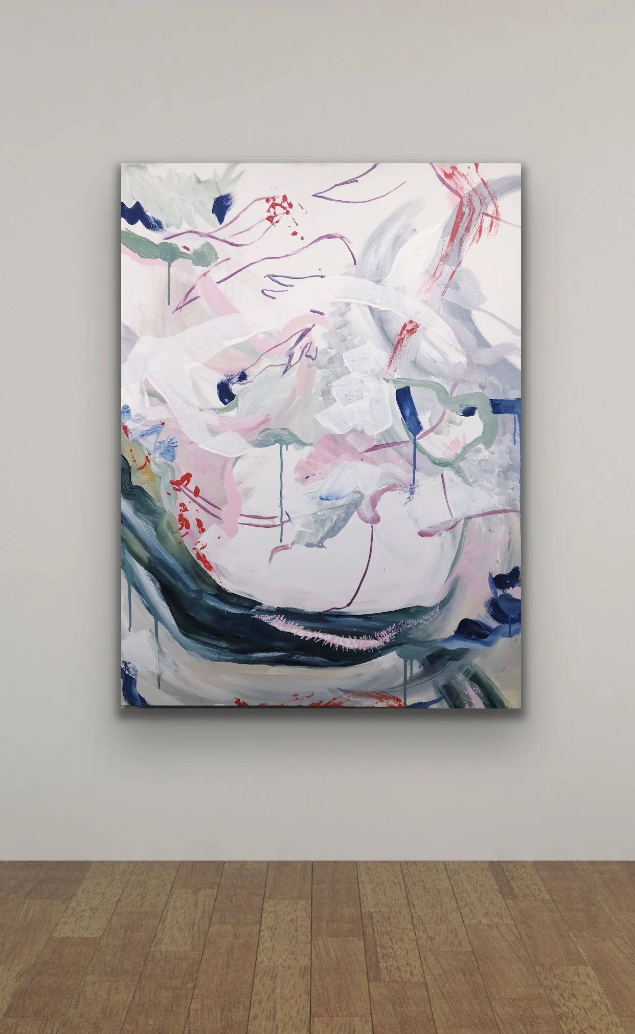 Quiet Sistine, 30 x 40”, Acrylic on Canvas, Finished 2018 by Allison Thompson
