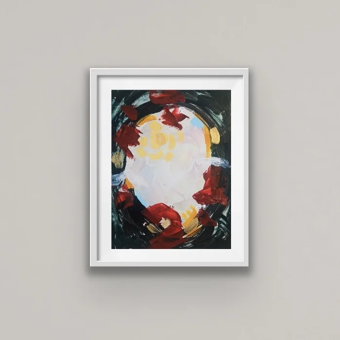 Dark Vignette’s, 11x14”, Acrylic on paper, 2018, Allison Thompson