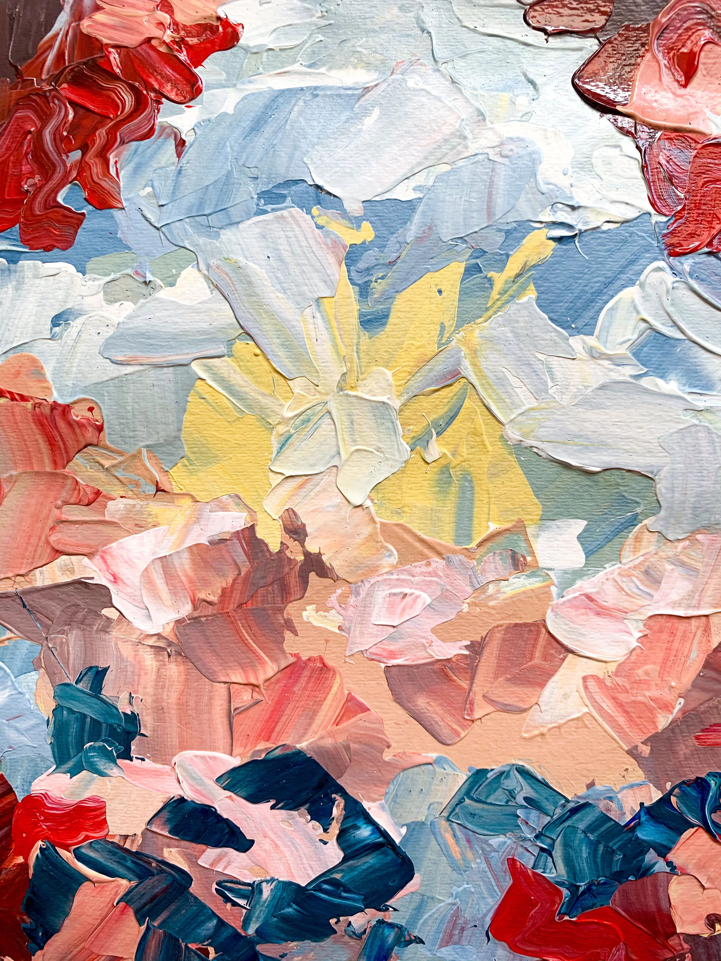 Stealing Fire, 9x12”, Acrylic on Paper, Finished 2020 by Allison Thompson