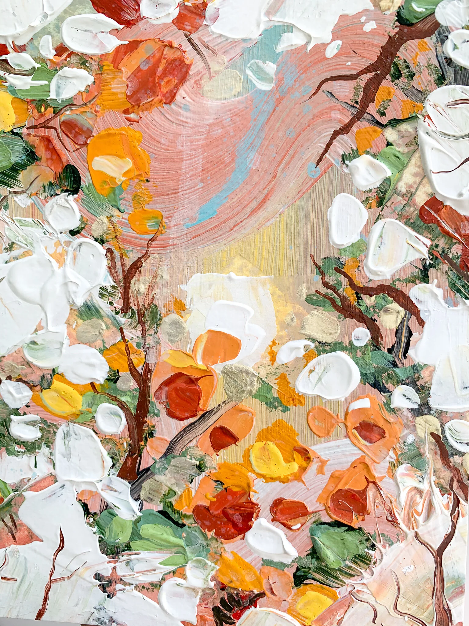 Growth, 5 x 7 inches, acrylic on paper, 2020