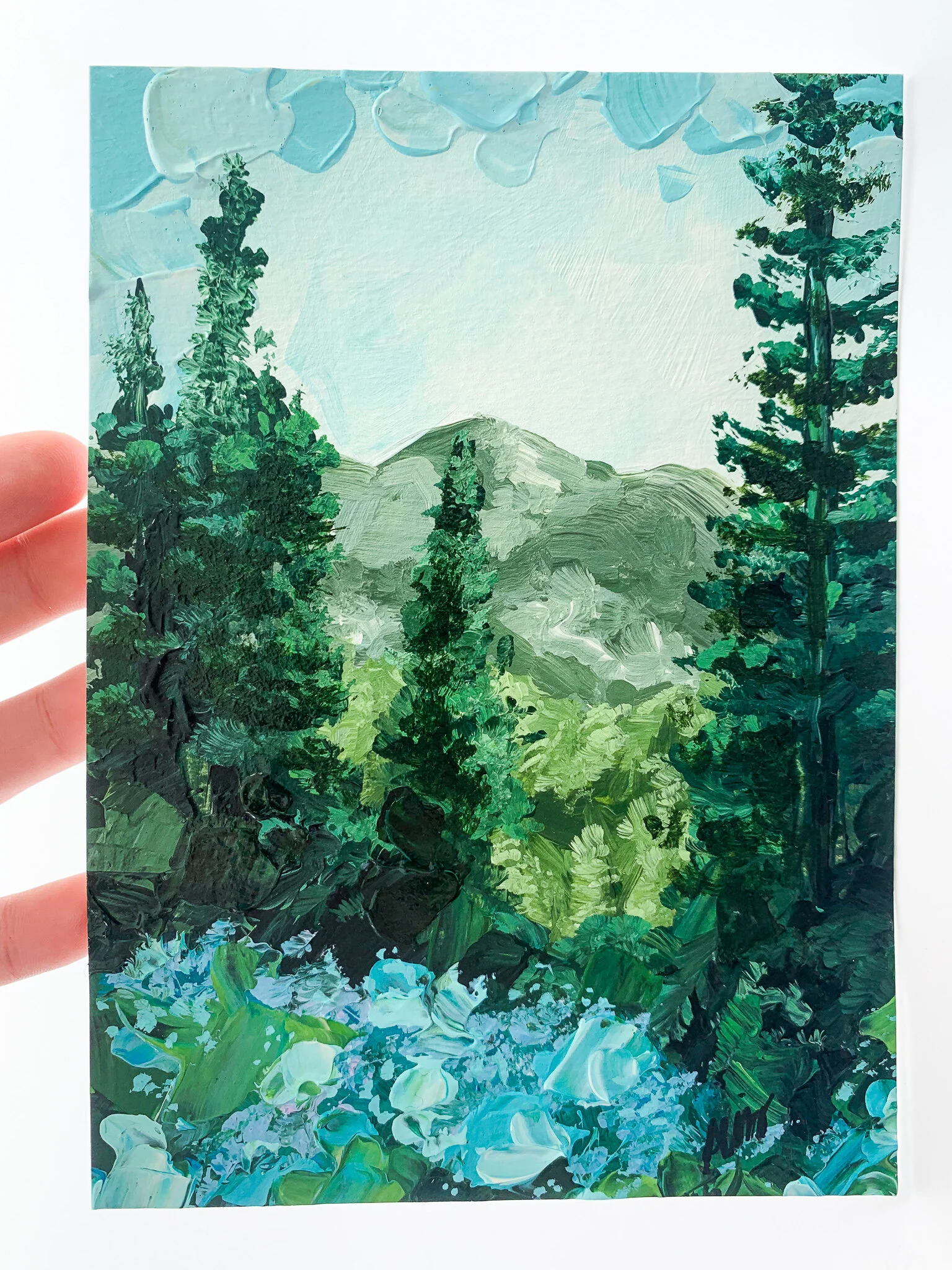 Dreamscape, 5 x 7 inches, acrylic on paper, 2020
