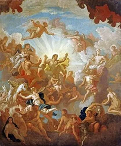 Prometheus Stealing Fire From The Gods, by Italian-baroque style artist Sir James Thornhill