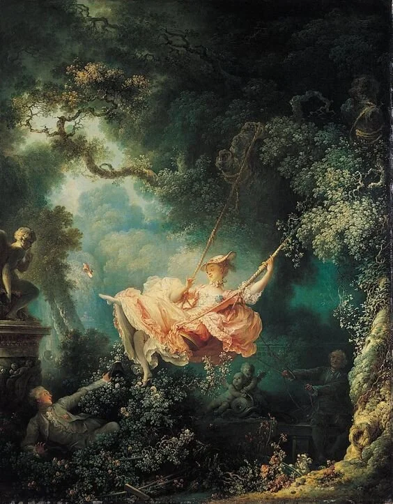 The Swing, by baroque artist Jean-Honoré Fragonard in 1767