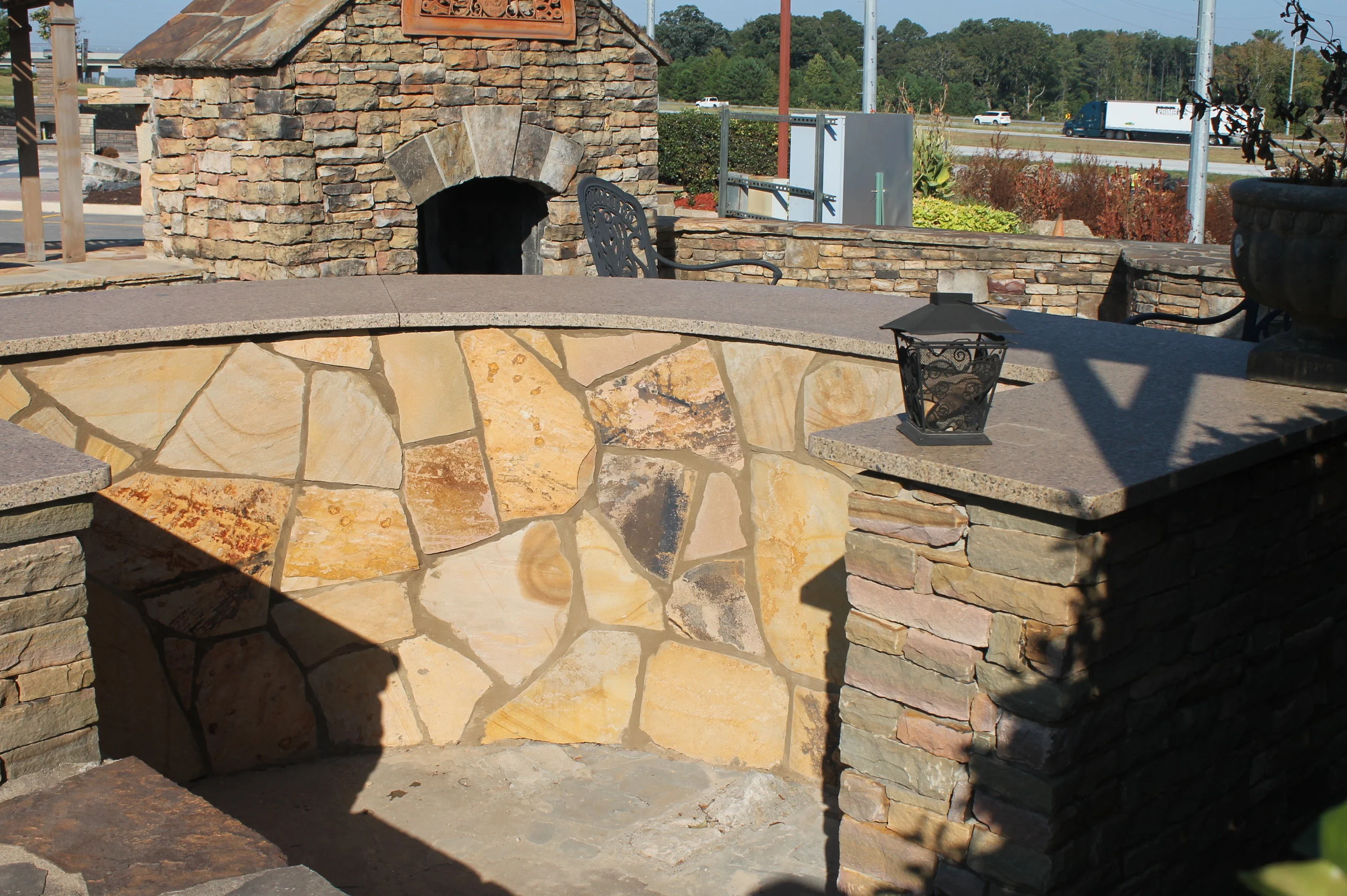 Veneer Flagstone Installation