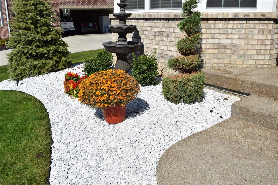 Marble Chips Garden Installation