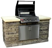 Grill Island 2'6"D x 5'11"W x 3'5"H