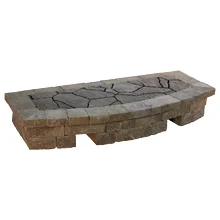 Arched Hearth 2'D X 5'W X 11"H